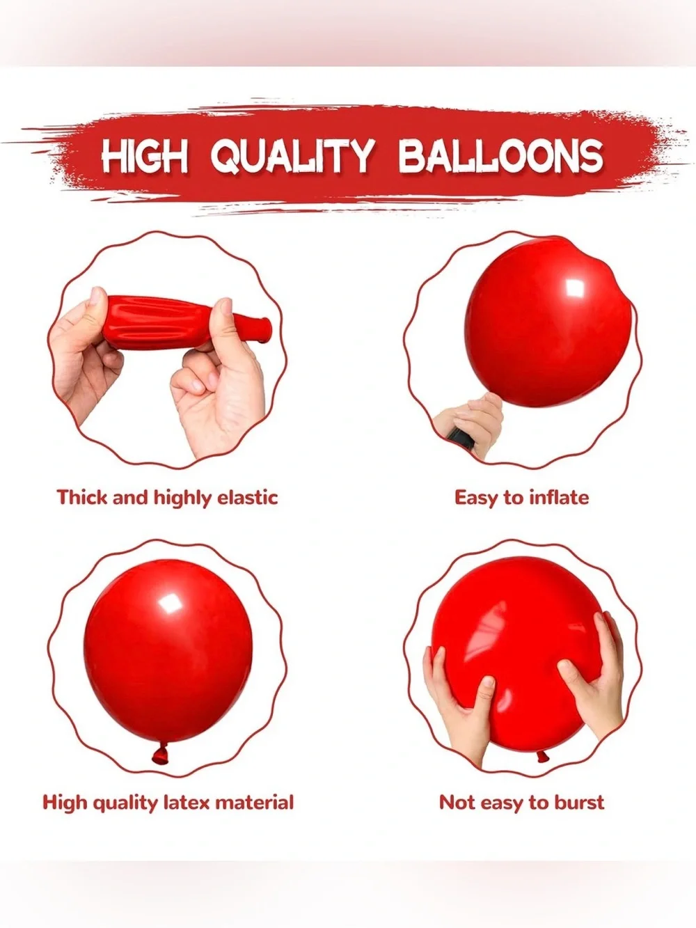 5for$10 Red Balloon Garland 120Pc Holiday Christmas Party And Birthday Party